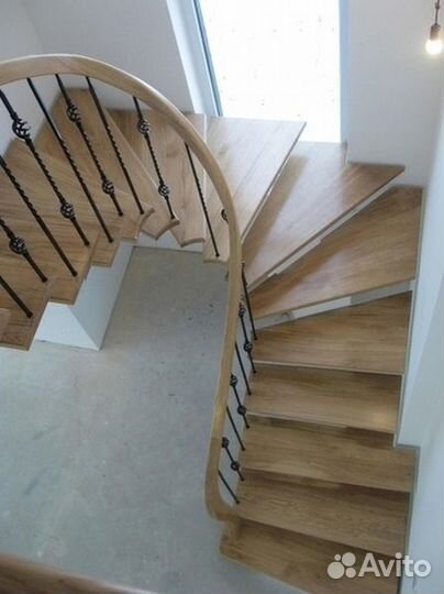 Лестница на металлокаркасе / изготовление лестниц