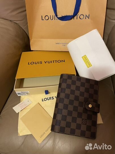 Ежедневник Louis vuitton натур кожа