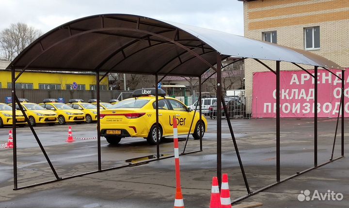 Нaвес пpактичный из поликарбоната 3,60 x 6,00м