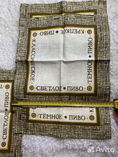 Набор льняных салфеток для пива