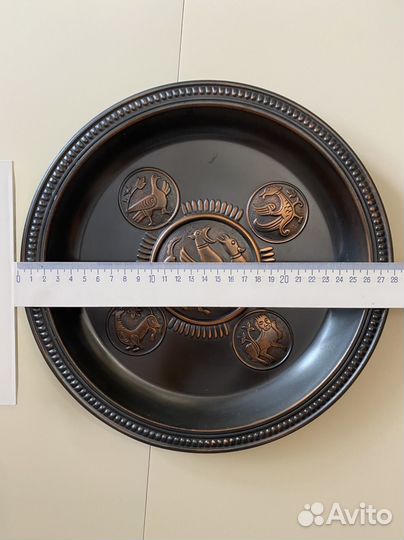 Картина медная чеканка СССР (комплект из 3 штук)