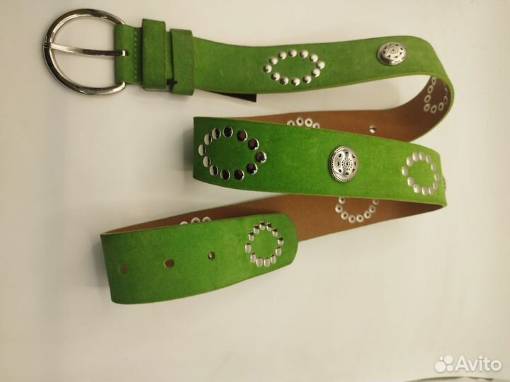 Ремень женский замшевый