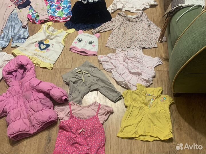 Одежда пакетом для девочки 6-12 месяцев