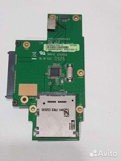 Плата разъем HDD и кардридер Asus K50I