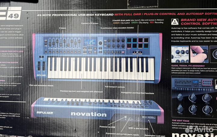 Миди клавиатура Novation Impulse 49