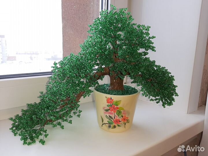 Деревья из бисера