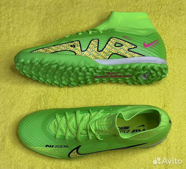 Футбольные бутсы сороконожки nike air zoom