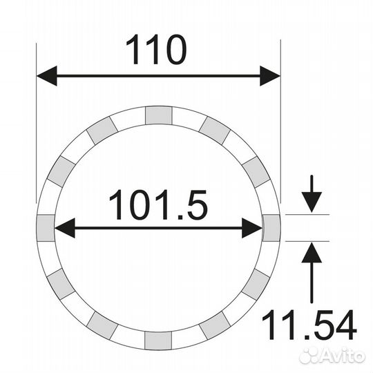 Съемник гайки задней оси 3/4” DR 101.5мм 12PT (mer