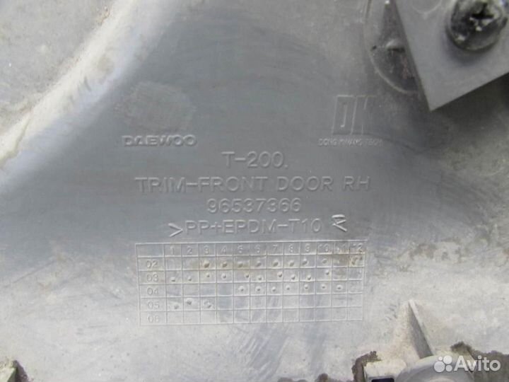 Обшивка двери передней правой для Chevrolet Aveo