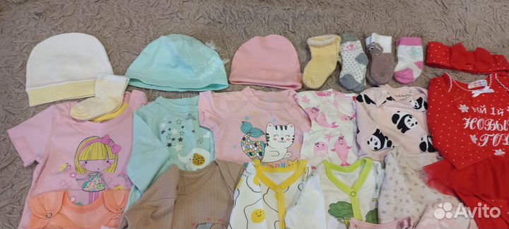 Пакет вещей для девочки 56 62