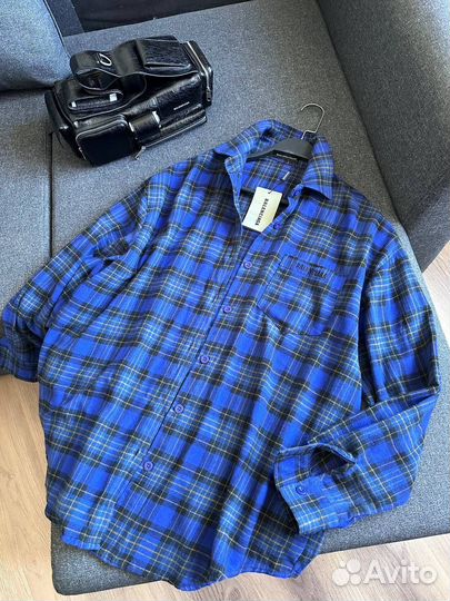 Рубашка в клетку balenciaga