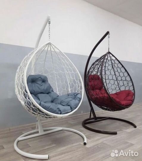 Кресло-кокон из искусственного ротанга / мебель