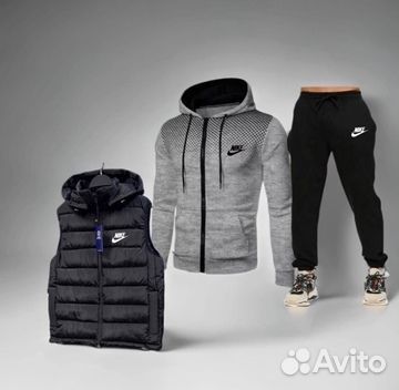 Спортивный костюм тройка Nike без флиса