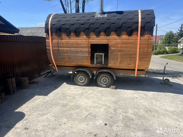 Баня бочка квадро 3,5м