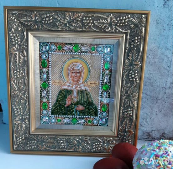 Икона Св. Блж. Матрона Московская (Бронь)