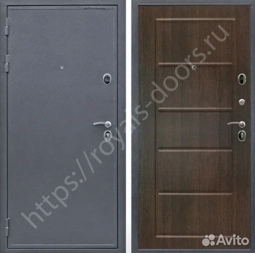 Трехконтурная входная металлическая дверь