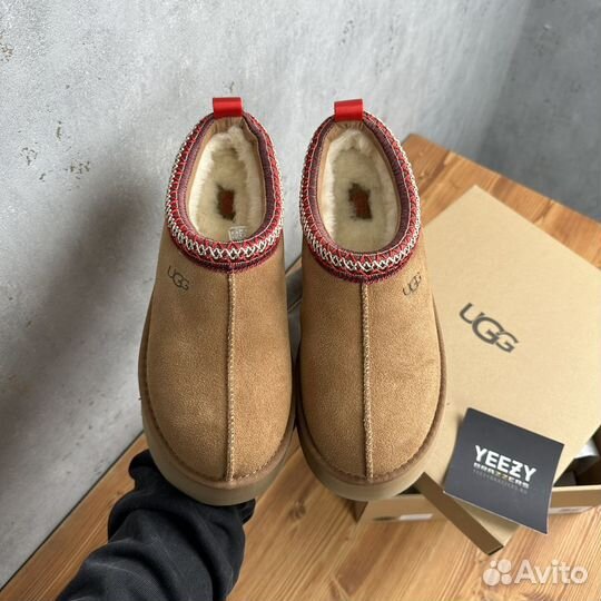 Женские Тапочки Ugg Tazz Platform Chestnut