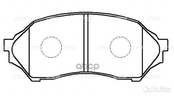 Колодки тормозные mazda 323 1.4-1.5 98-04 перед