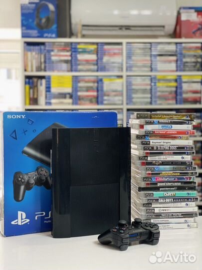 PS3 Super Slim 500Gb + 89 Игр Гарантия 1 Год