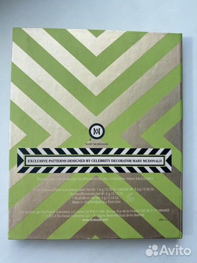 Палетка теней too faced