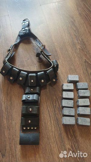 Шлейка из натуральной кожи с утяжелением
