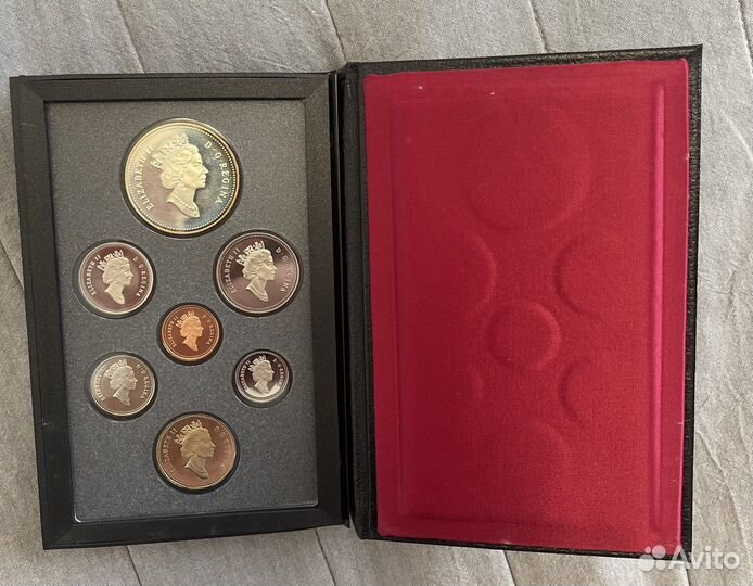 Выпуск канадских серебрянных монет 1991года канада