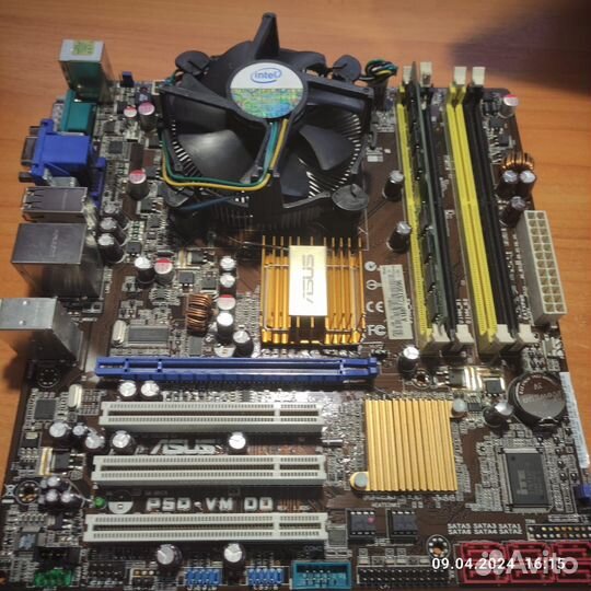 Мат. плата asus, проц. Pentium E5500, DDR2 1G