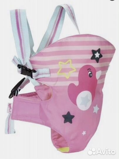 Переноска Zapf Creation Baby born Кенгуру розовый