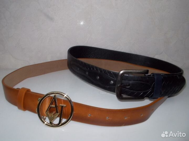 Ремень мужской кожаный