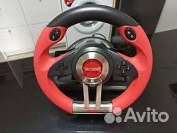 Игровой руль для пк с педалям acme Racing wheel RS