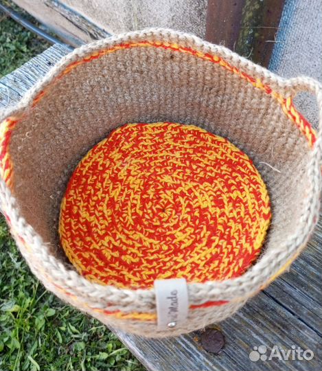 Корзина из джута