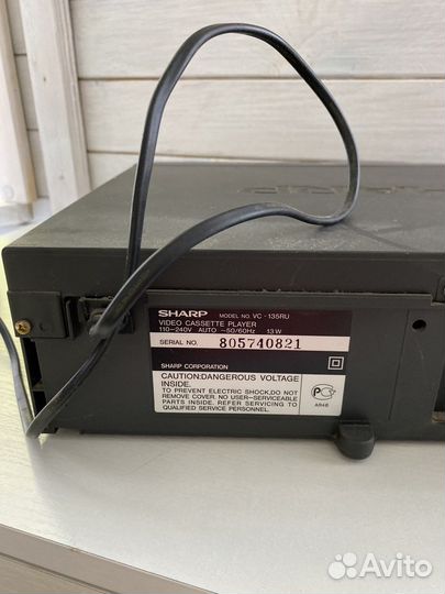 Видеомагнитофон sharp 135ru видик