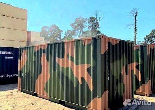 Морской контейнер 20 футов camo