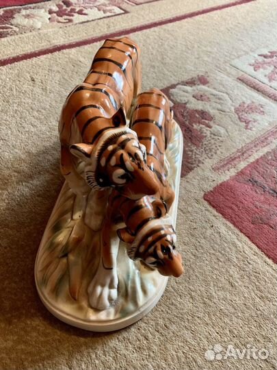 Статуэтка «два тигра» Хертвиг Hertwig & Co 1942г