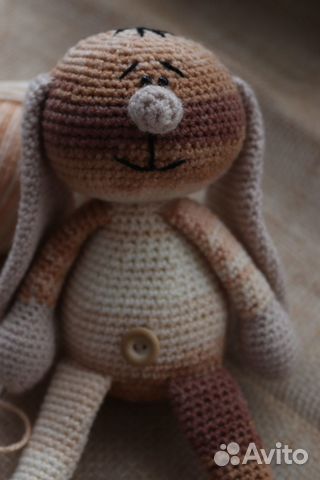 Вязаный зайка