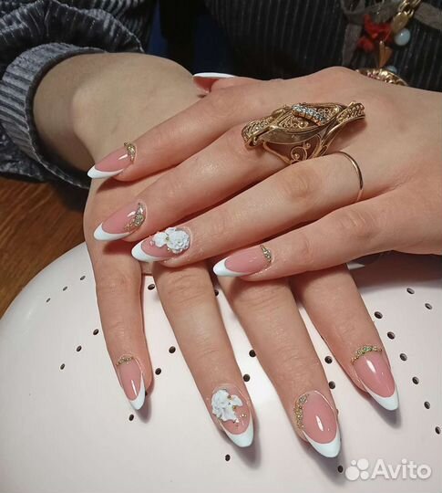 Наращивание, шеллак, педикюр