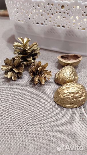 Набор для творчества, орехи, шишки