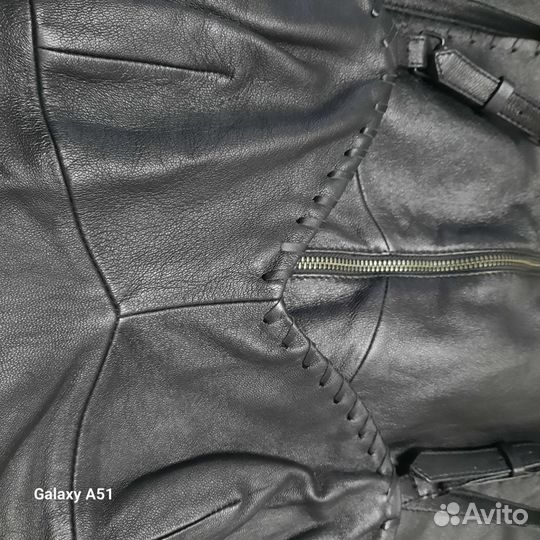 Сарафан из натуральной кожи