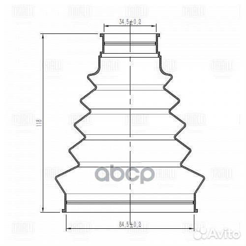 Пыльник ШРУСа для а/м Peugeot 308 (07)