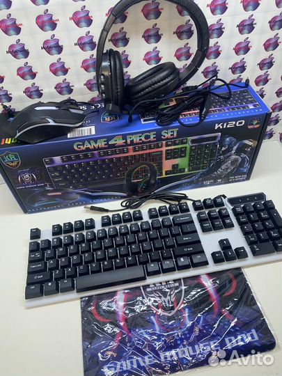 Клавиатура с наушикамт в сборе