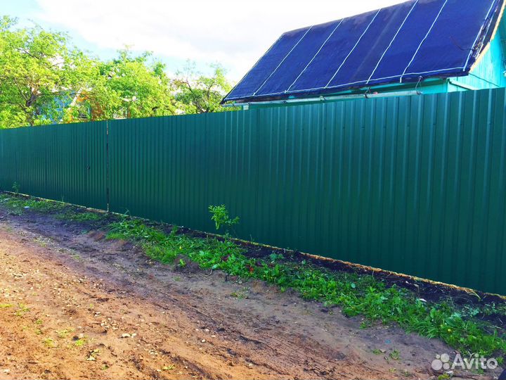 Забор из профнастила