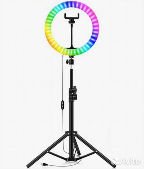 Новая Кольцевая лампа со штативом 33 см