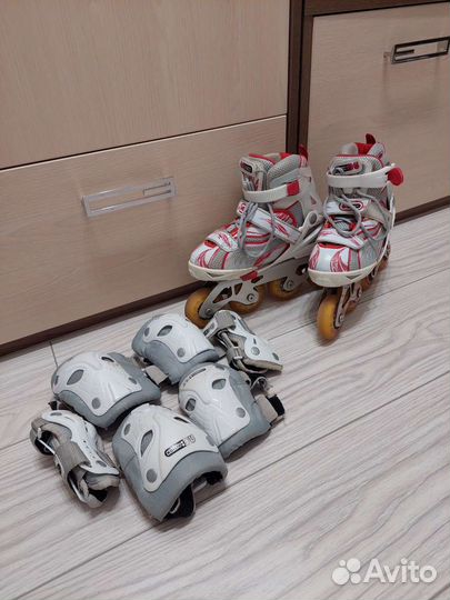 Роликовые коньки детские раздвижные
