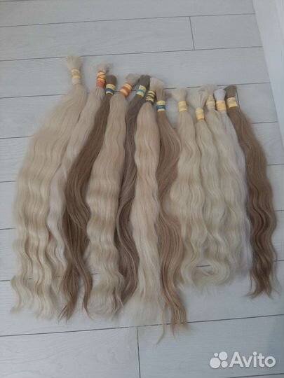 Волосы натуральные в срезах