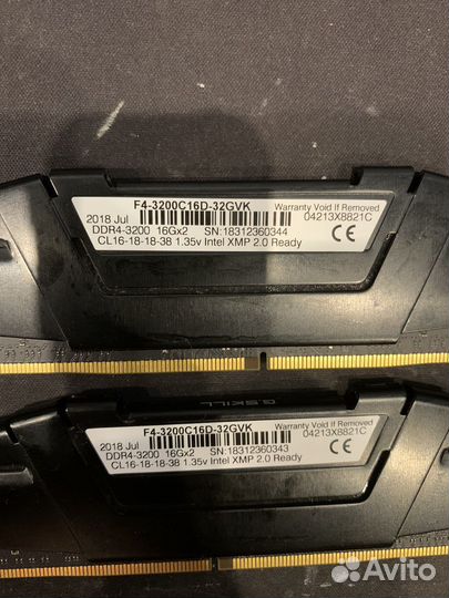 32Gb ddr4 3200 g.skill