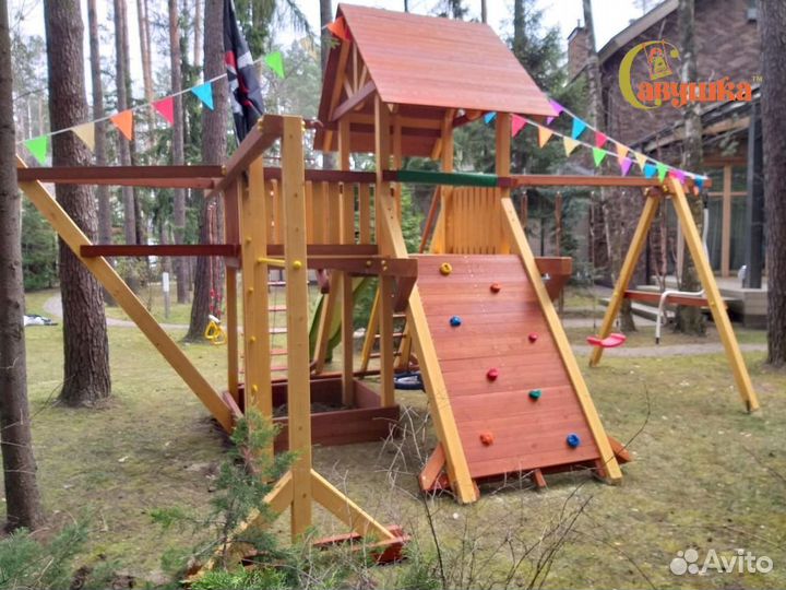 Детская спортивно игровая площадка Савушка Люкс 6