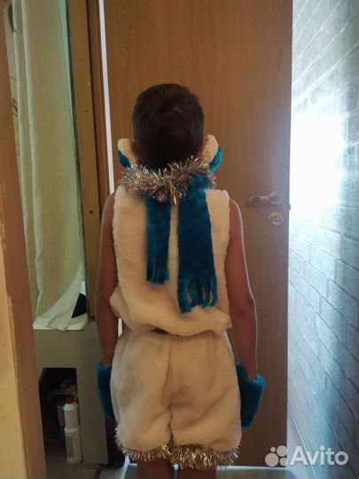 Жилетка детская. Костюм снеговика