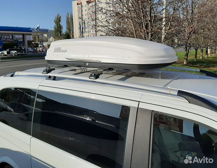 Рейлинги на крышу Вито / Виано серые, Лонг