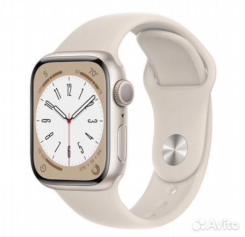 Apple Watch Starlight S8 45 mm M/L купить в Москве по низкой цене ...