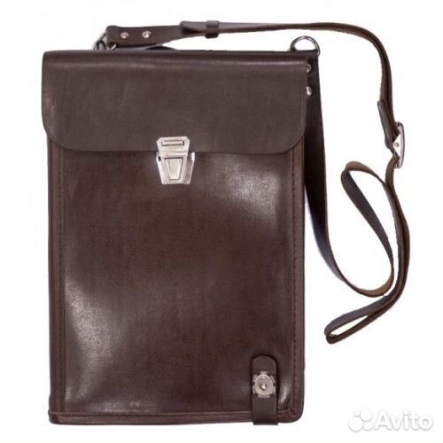 Новая сумка (планшет офицерский кожаный коричн)